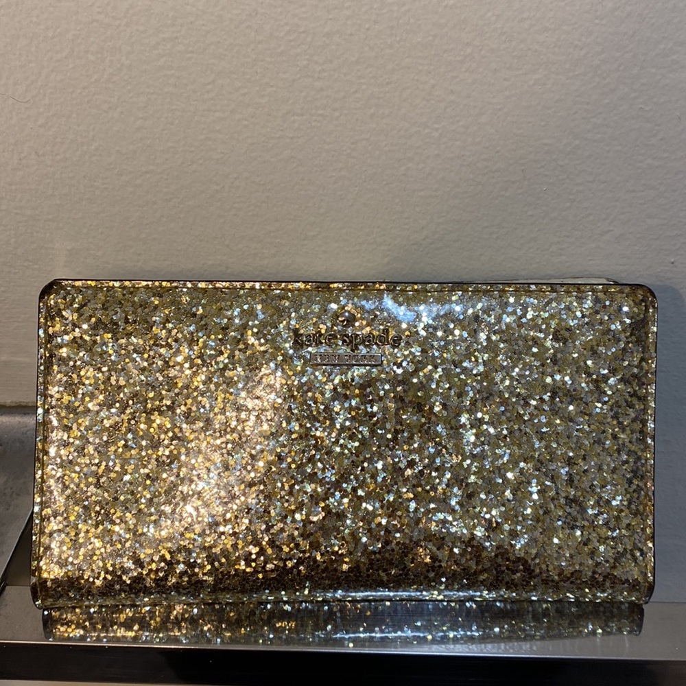 Kate Spade Gold Sparkle Wallet